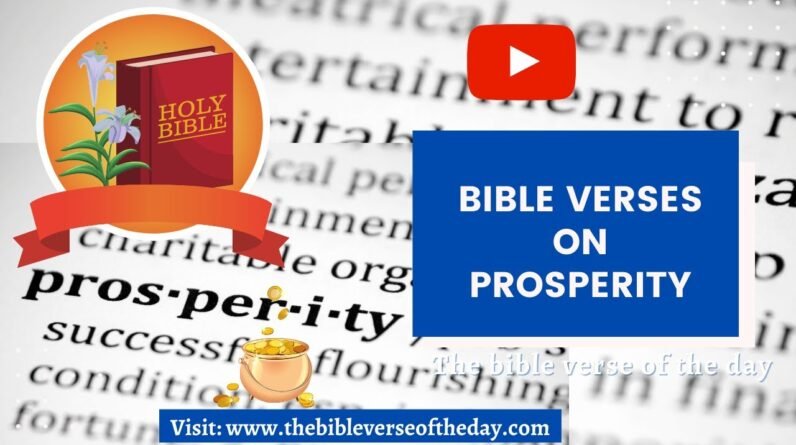 🆕bible Verses About Success And Prosperity Bible Verses Prosperity Top Video